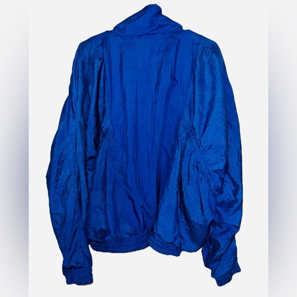 Vintage Wimbledon Tennis Jacket Windbreaker Size Large Circa 80/90 Blue Paisley - Picture 5 of 6